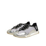 Dolce & Gabbana Multicolor Silver Logo Low Top NS1 Sneakers Shoes with modern design and premium quality materials.