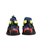 Dolce & Gabbana Multicolor Sorrento Trekking Sneakers Shoes featuring vibrant colors and rubber sole, front view.