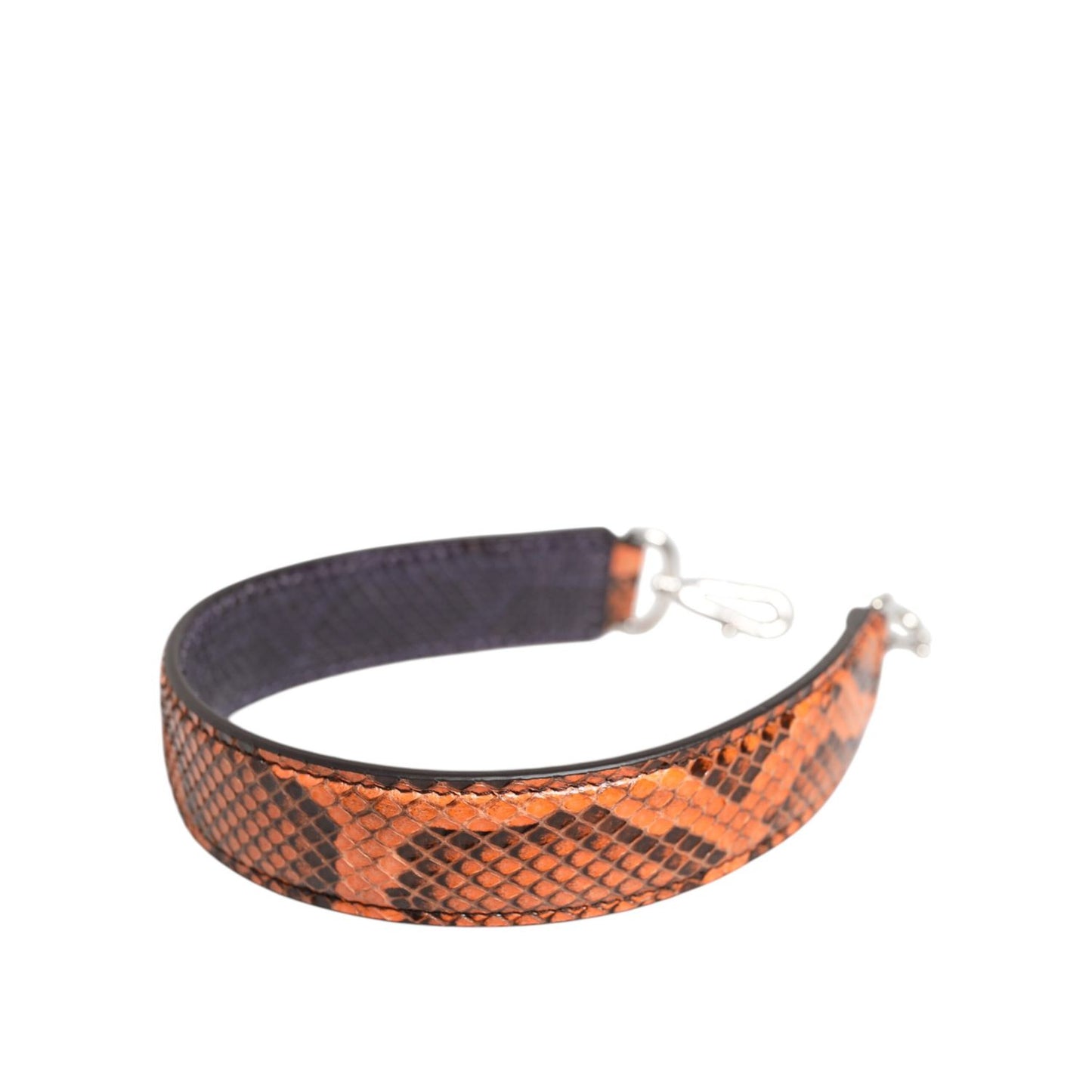 Dolce & Gabbana Orange Exotic Leather Bag Shoulder Strap