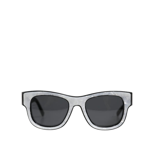 Dolce & Gabbana Pearl White Acetate Frame DG4379 Domenico Shade Sunglasses