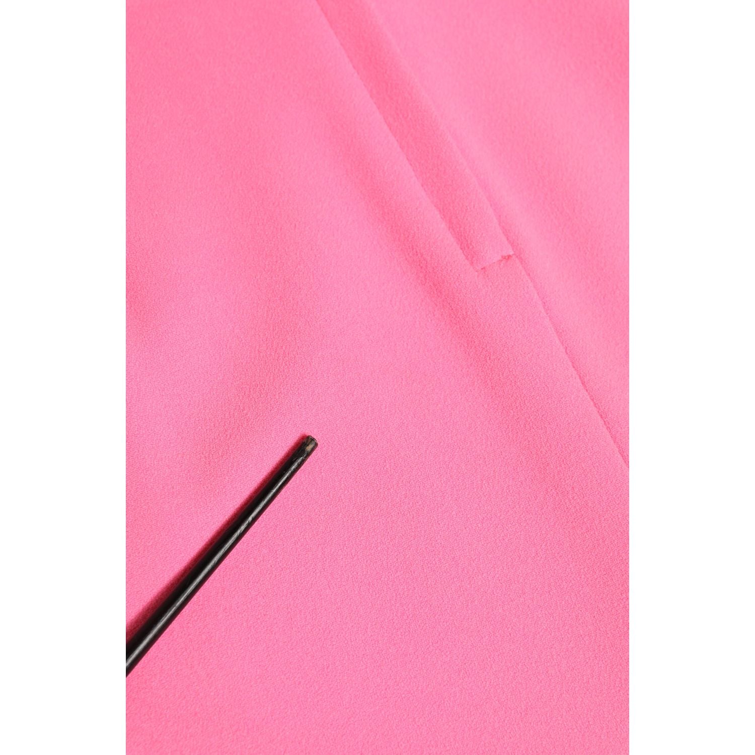 Dolce & Gabbana Pink Polyester Long Sleeves Sheath Midi Dress