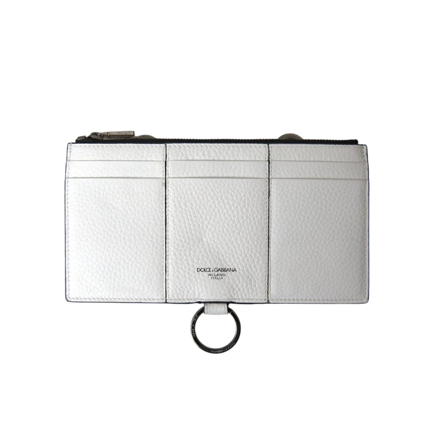 Front view with bag zipped and handles upright.
