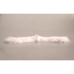 Dolce & Gabbana White Fur Shoulder Collar Wrap Shawl Scarf
