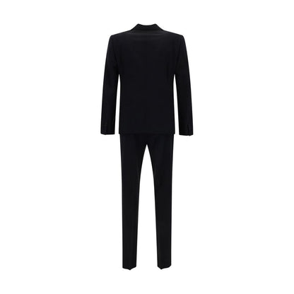 Dsquared² Blue Fleece Wool Two-Piece Suit