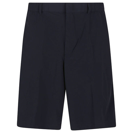 EMPORIO ARMANI EXCLUSIVE Shorts Blue with elastic waistband and pockets, lightweight design, straight silhouette, navy color