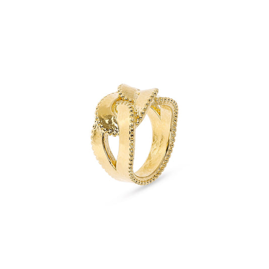 ETRUSCA JEWELS JEWELRY Mod. WSET00672.YG - 16 gold ring with intricate design