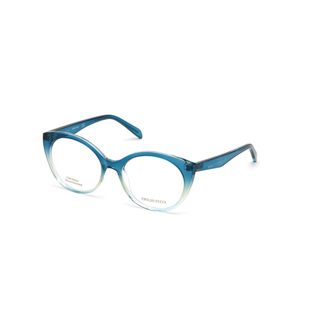 Emilio Pucci Brown Resin Frames, stylish women's glasses, 54/18/140 mm size, with a sophisticated resin material and elegant brown color.
