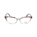 Emilio Pucci Gray Plastic Frames with zebra and transparent design, women's glasses EP2657907, size 51/16/130mm.