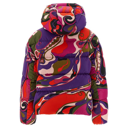 Emilio Pucci Multicolor Polyamide Full-Length Jacket