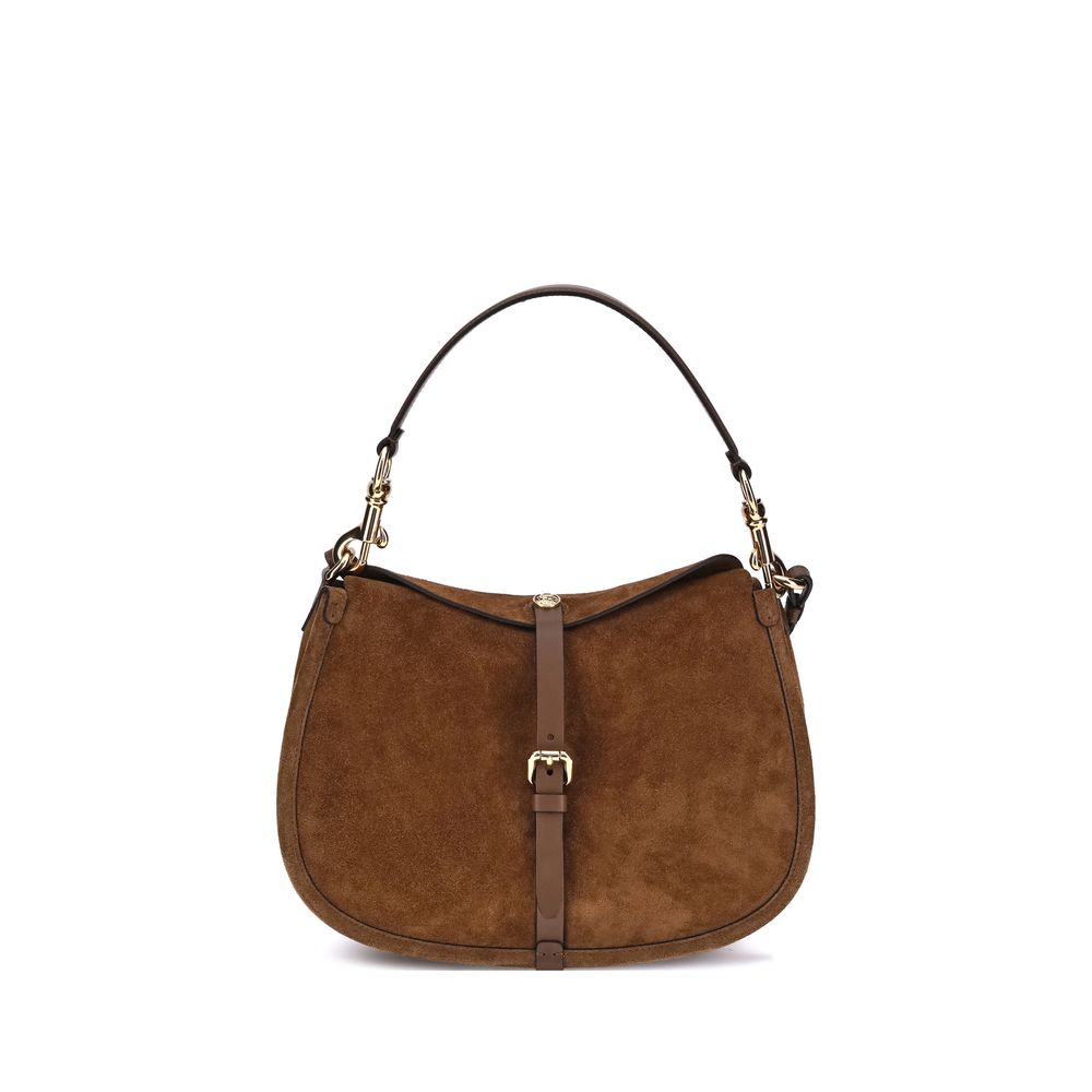 Front view with bag zipped and handles upright.