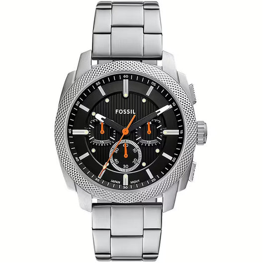 FOSSIL Mod. MACHINE Gent's wristwatch with 44 mm case, shown in official packaging box.