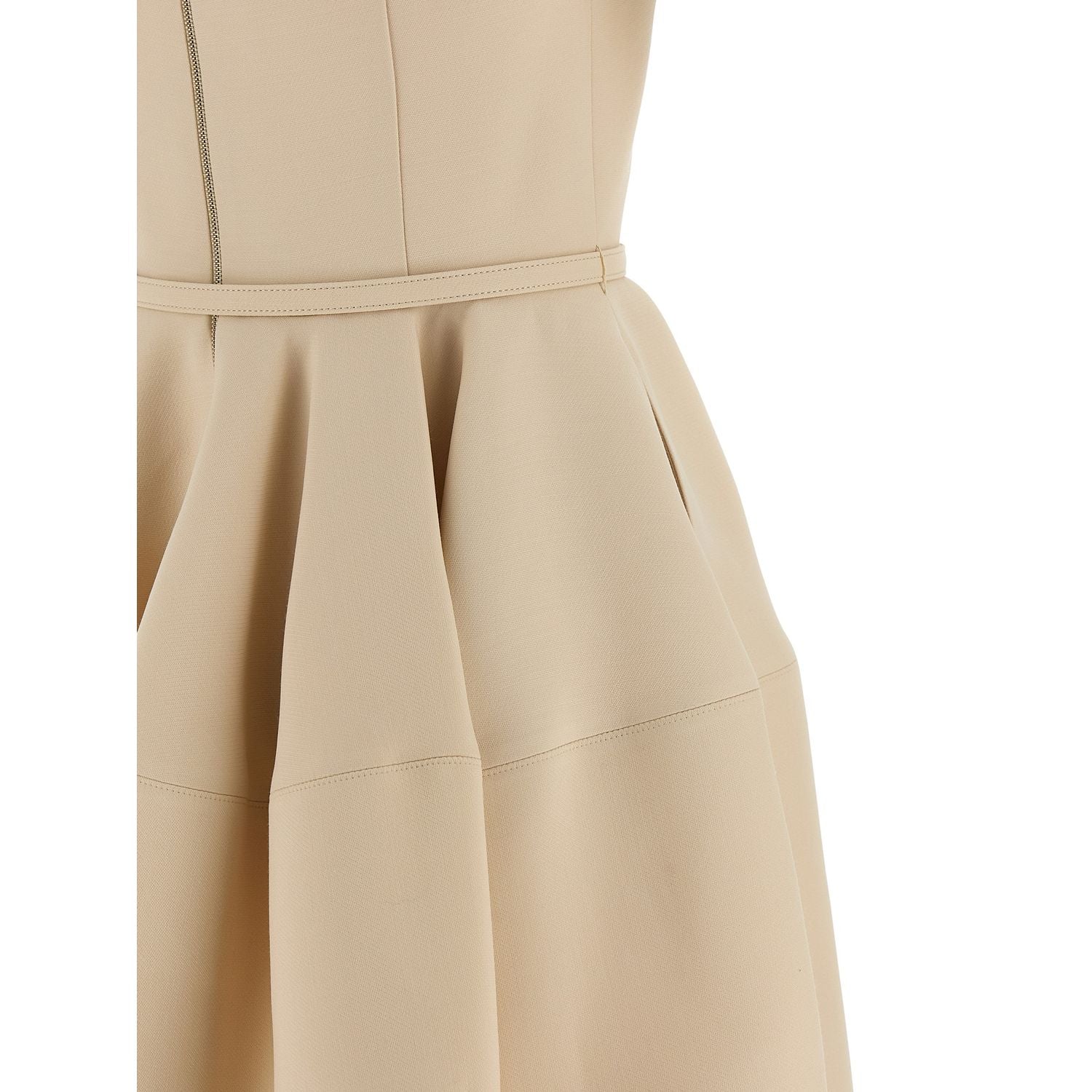 Fendi Multicolor Wool Short Dress