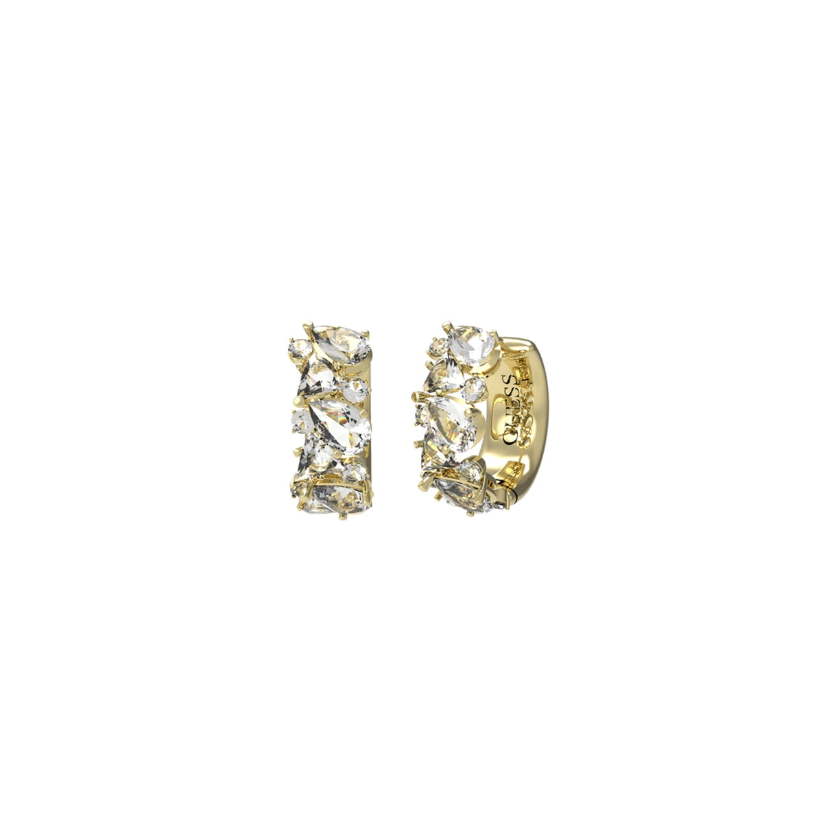 Elegant earrings from GUESS JEWELS JEWELRY Mod. JUBE04411JWYGT-U with crystal embellishments.