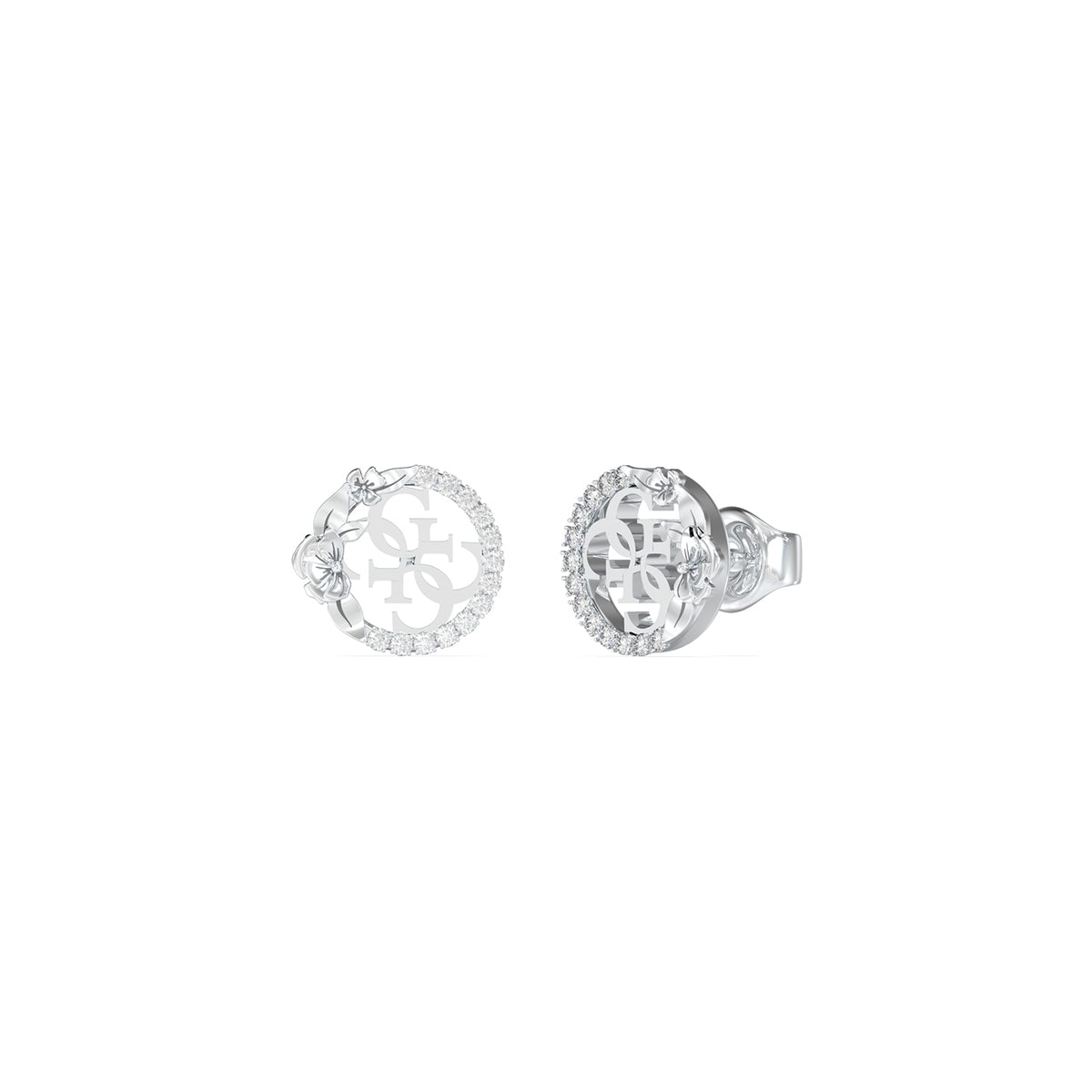 GUESS JEWELS JEWELRY Mod. JUBE05041JWRHT-U earrings showing intricate design details