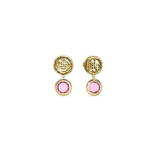 Gold and pink stud earrings from GUESS JEWELS JEWELRY Mod. JUBE05098JWYGFCT-U
