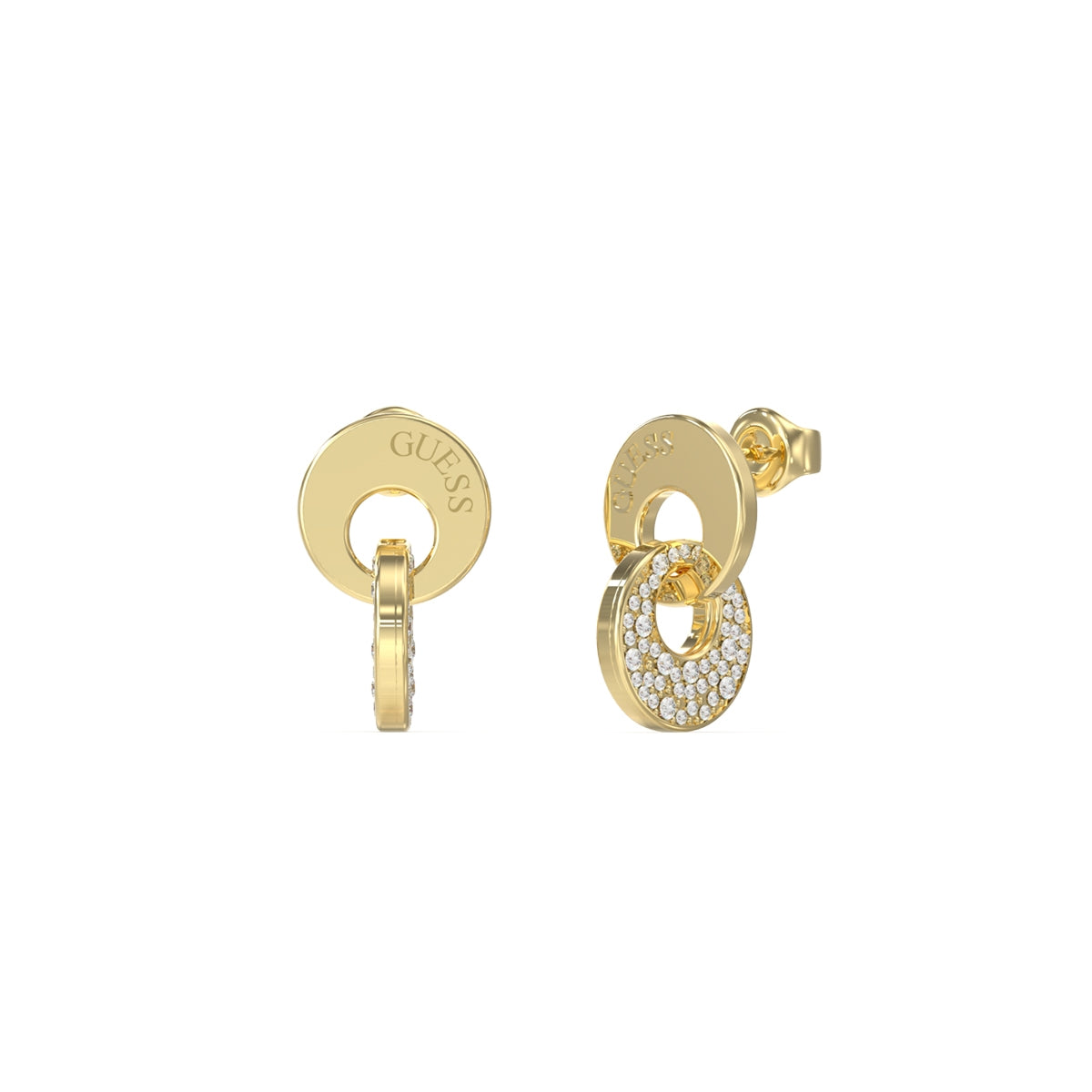 GUESS JEWELS JEWELRY Mod. JUBE05221JWYGT-U gold and crystal earrings