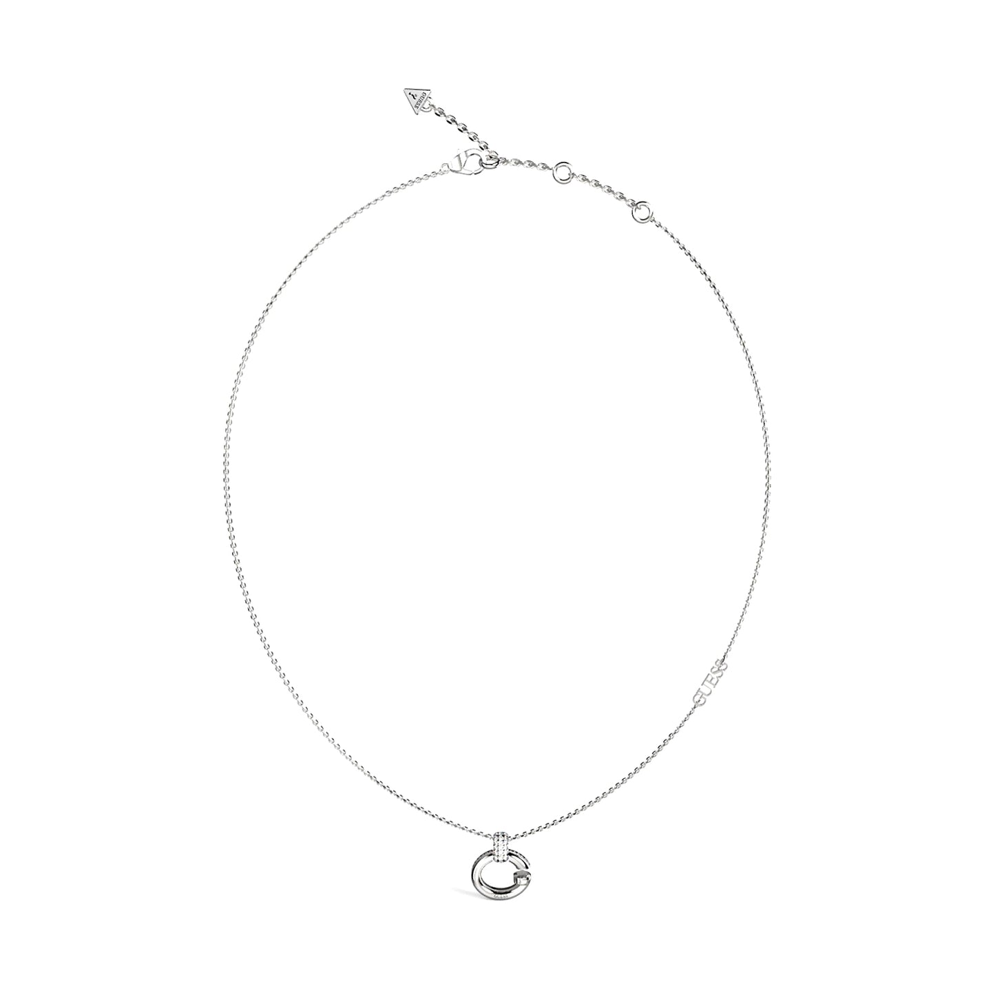 GUESS JEWELS JEWELRY Mod. JUBN04518JWRHT-U elegant silver necklace