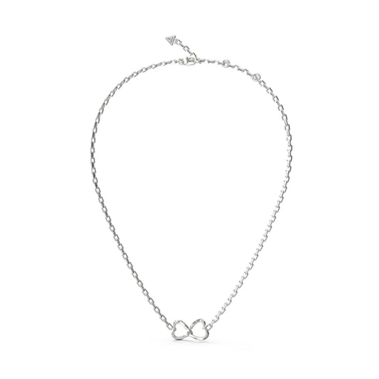 GUESS JEWELS JEWELRY Mod. JUBN04616JWRHT-U silver necklace with infinity heart pendant