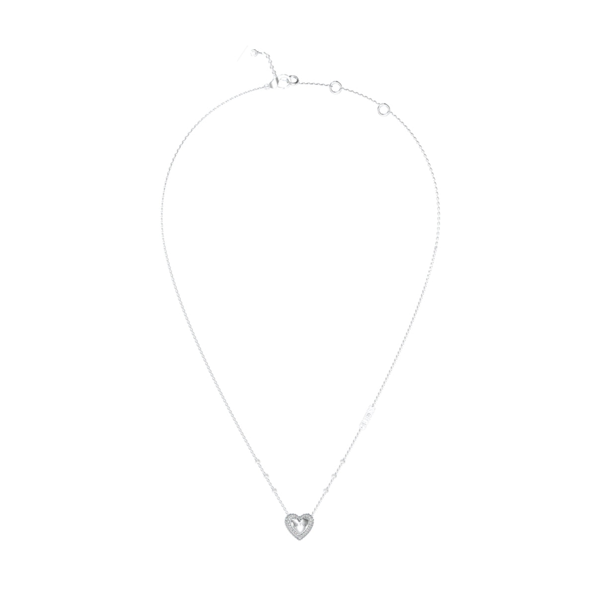 Image of GUESS JEWELS JEWELRY Mod. JUBN05018JWRHT-U necklace with a heart-shaped pendant