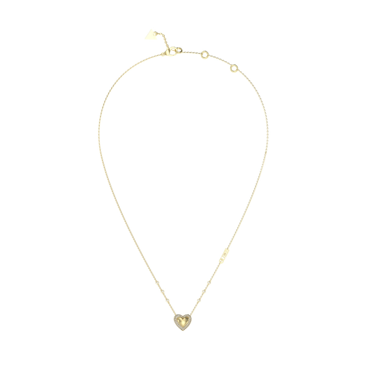 GUESS JEWELS JEWELRY Mod. JUBN05018JWYGT-U heart pendant necklace in gold