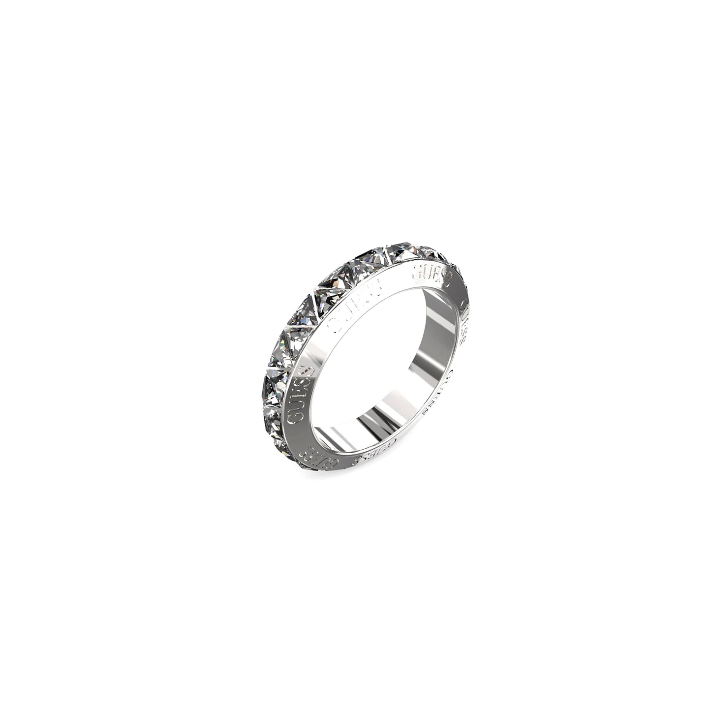 GUESS JEWELS JEWELRY Mod. JUBR04575JWRH56 silver ring