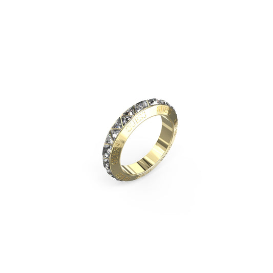 Gold ring with gemstones - GUESS JEWELS JEWELRY Mod. JUBR04575JWYG54