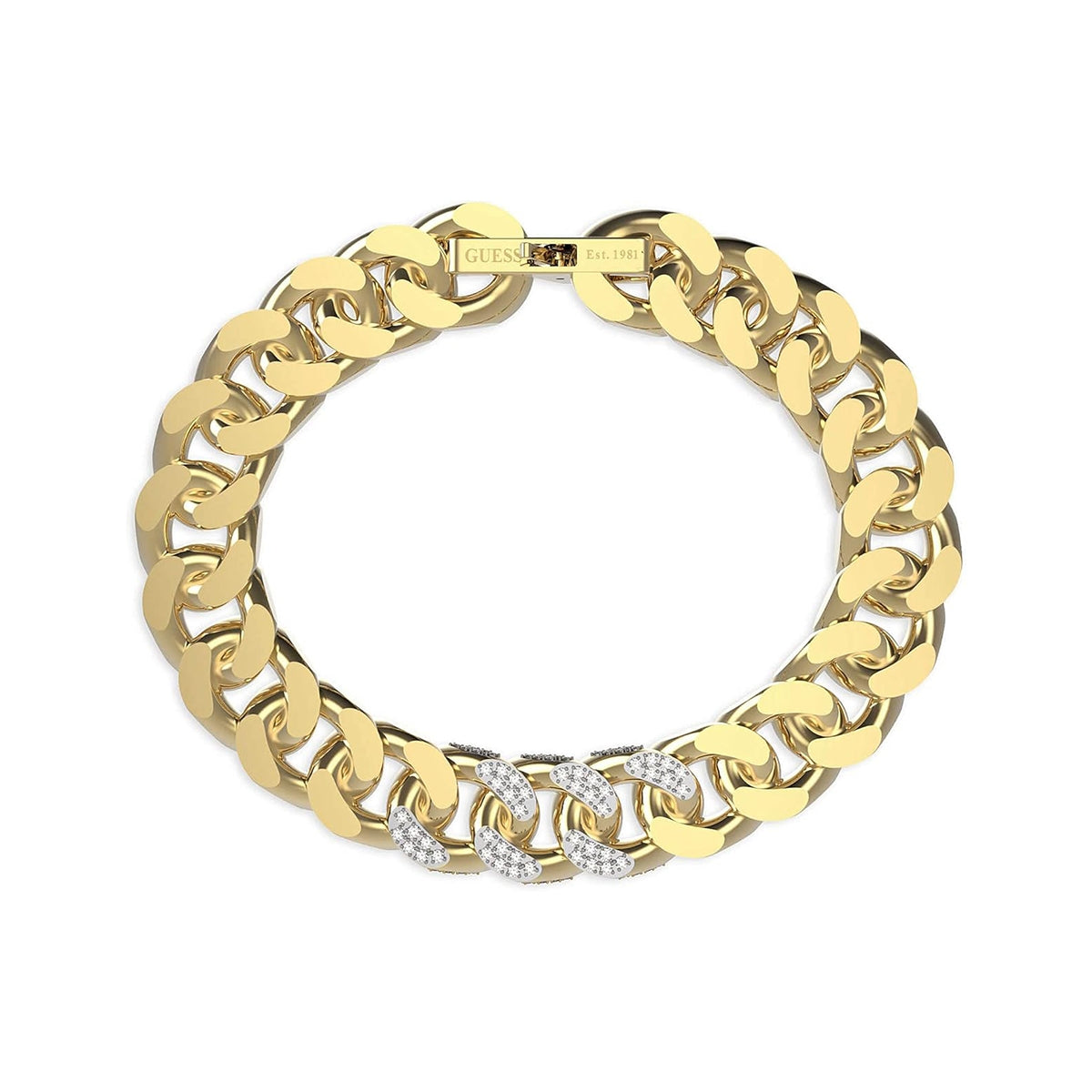 GUESS JEWELS JEWELRY Mod. JUMB01380JWYGS gold and diamond bracelet