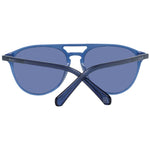 Gant Blue Men Sunglass in plastic aviator style with full-rim blue frame and blue lenses, offering 100% UVA & UVB protection.