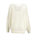Gant White Cotton Women Sweater