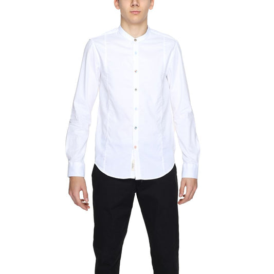 Gianni Lupo White Cotton Dress Shirt