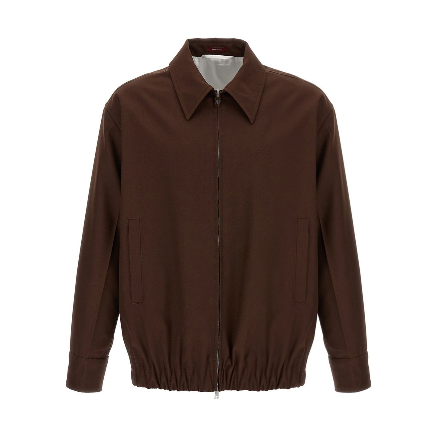 Gucci Brown Wool Full-Length Jacket