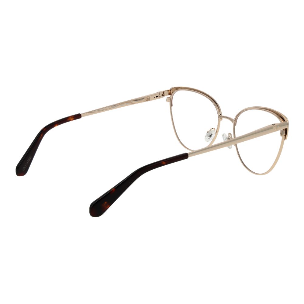 Guess Brown Unisex Glasses Frame in metal cat eye style with full-rim design and demo lenses. Size 56-17-140. Includes branded case.
