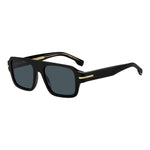 HUGO BOSS MOD. BOSS 1595_S gent sunglasses, black frame with gold accents, trendy eyewear for men.