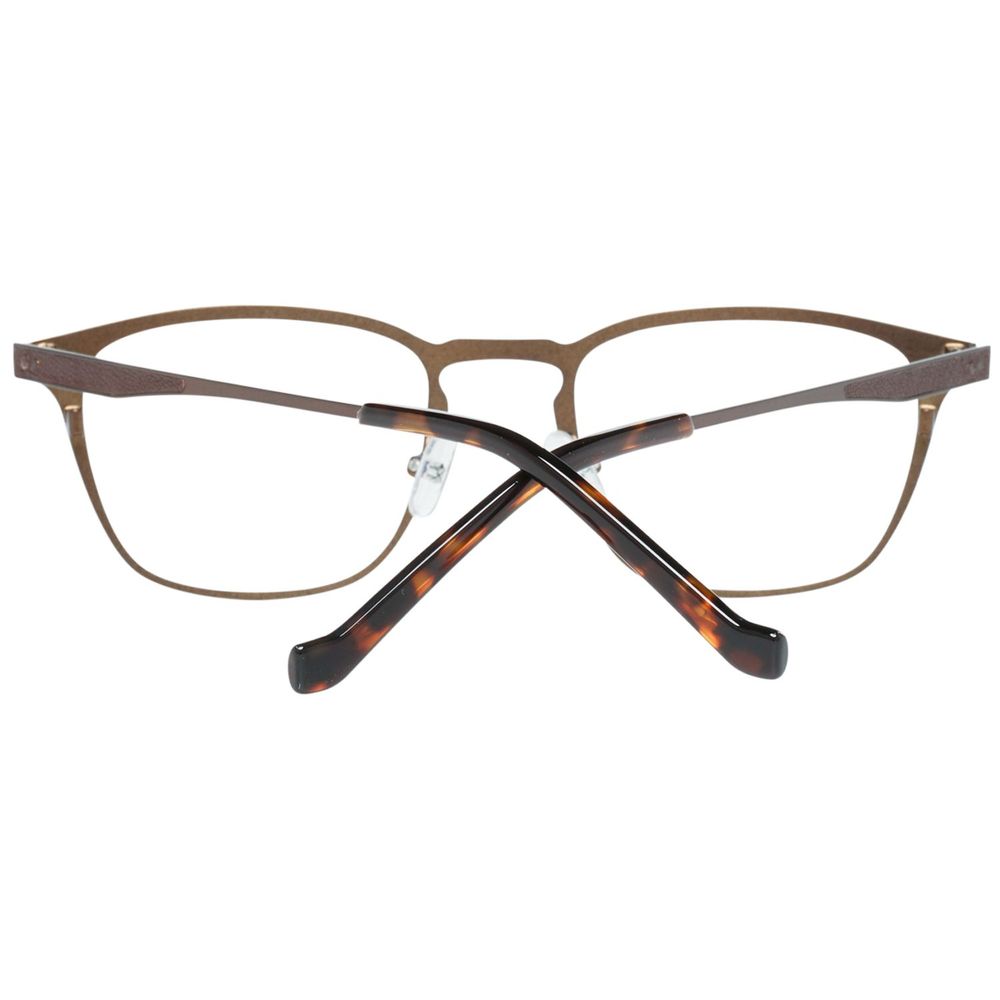 Hackett Brown Metal Frames, glasses for men, model HEB1629149 with 49/20/145 mm dimensions, brown color, metal material construction.