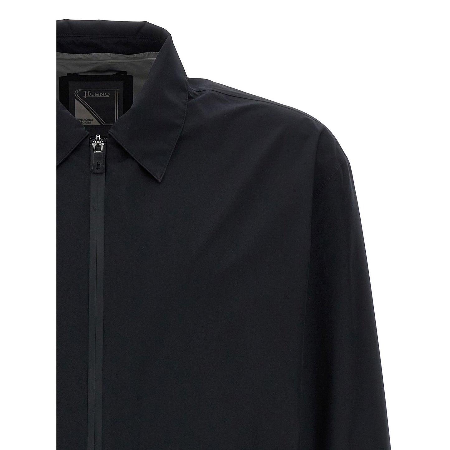 Herno Black Polyester Shell Jacket