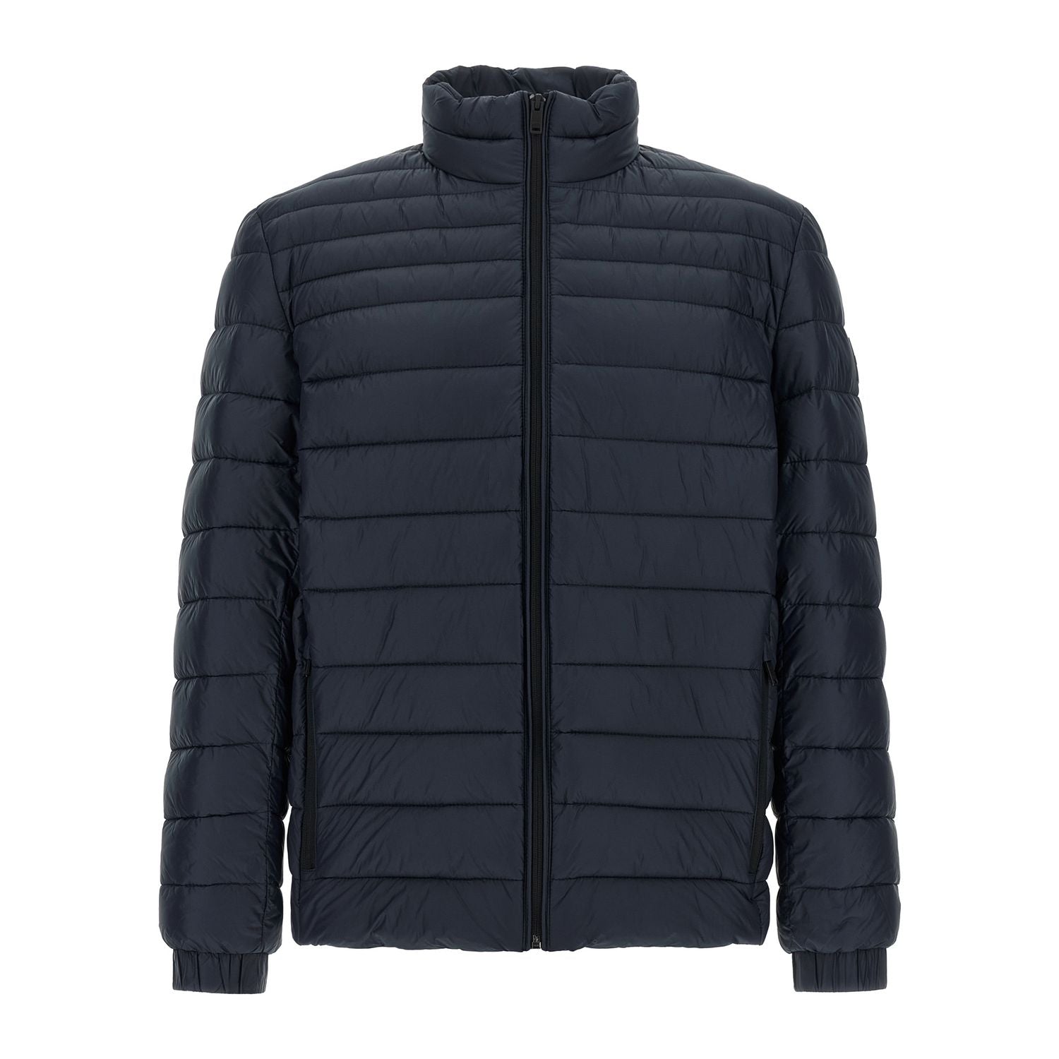 Hugo Boss Blue Polyamide Full-Length Jacket