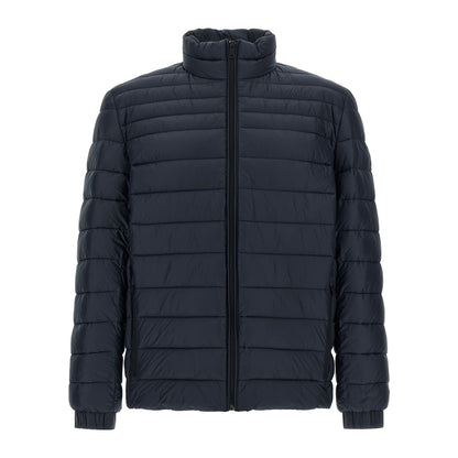 Hugo Boss Blue Polyamide Full-Length Jacket