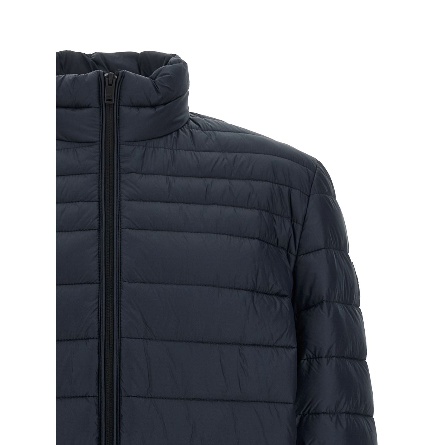 Hugo Boss Blue Polyamide Full-Length Jacket