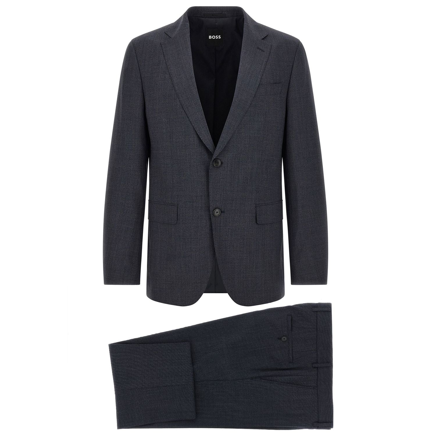 Hugo Boss Blue Polyester Two-Piece Suit