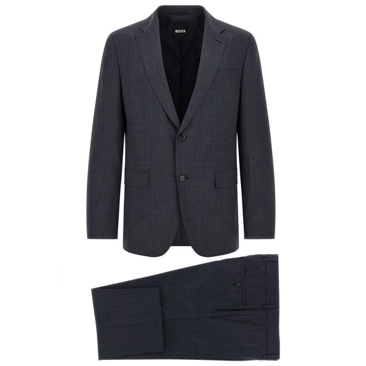 Hugo Boss Blue Polyester Two-Piece Suit