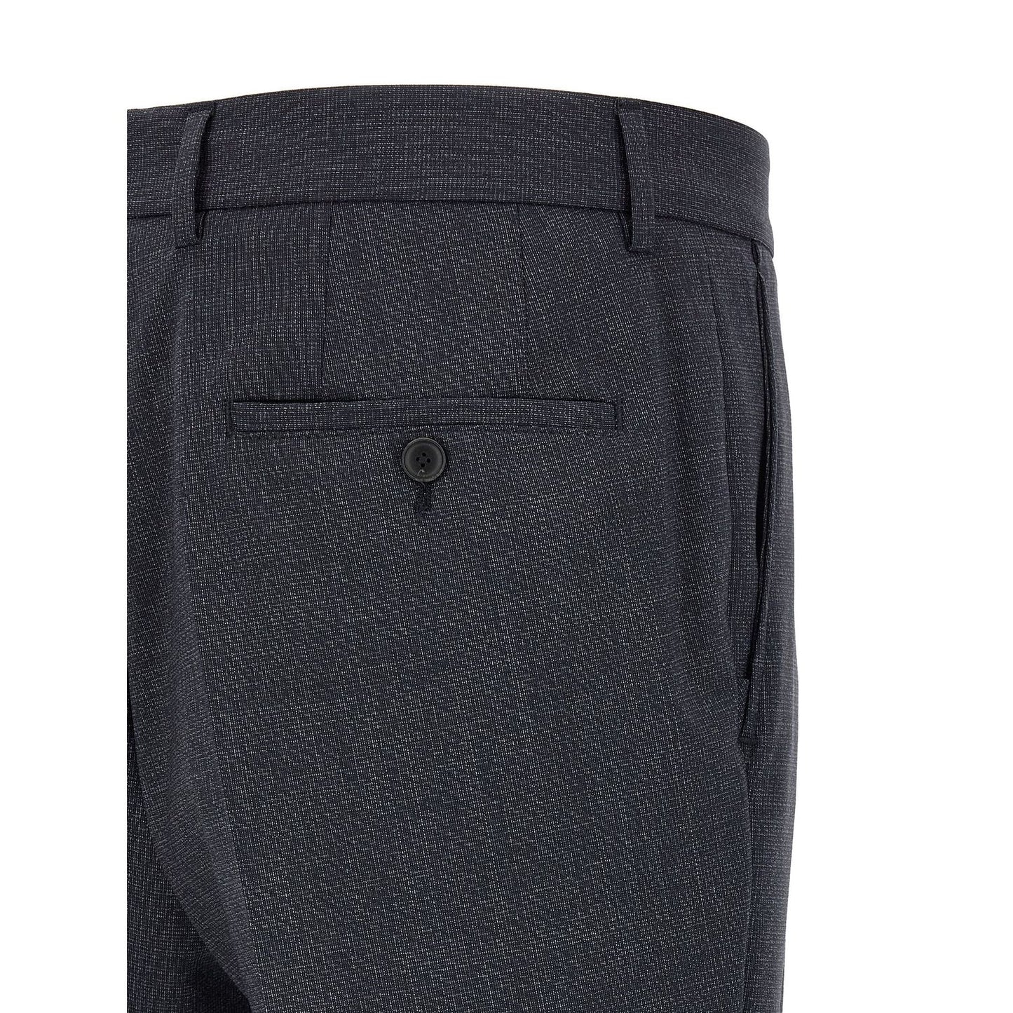 Hugo Boss Blue Polyester Two-Piece Suit