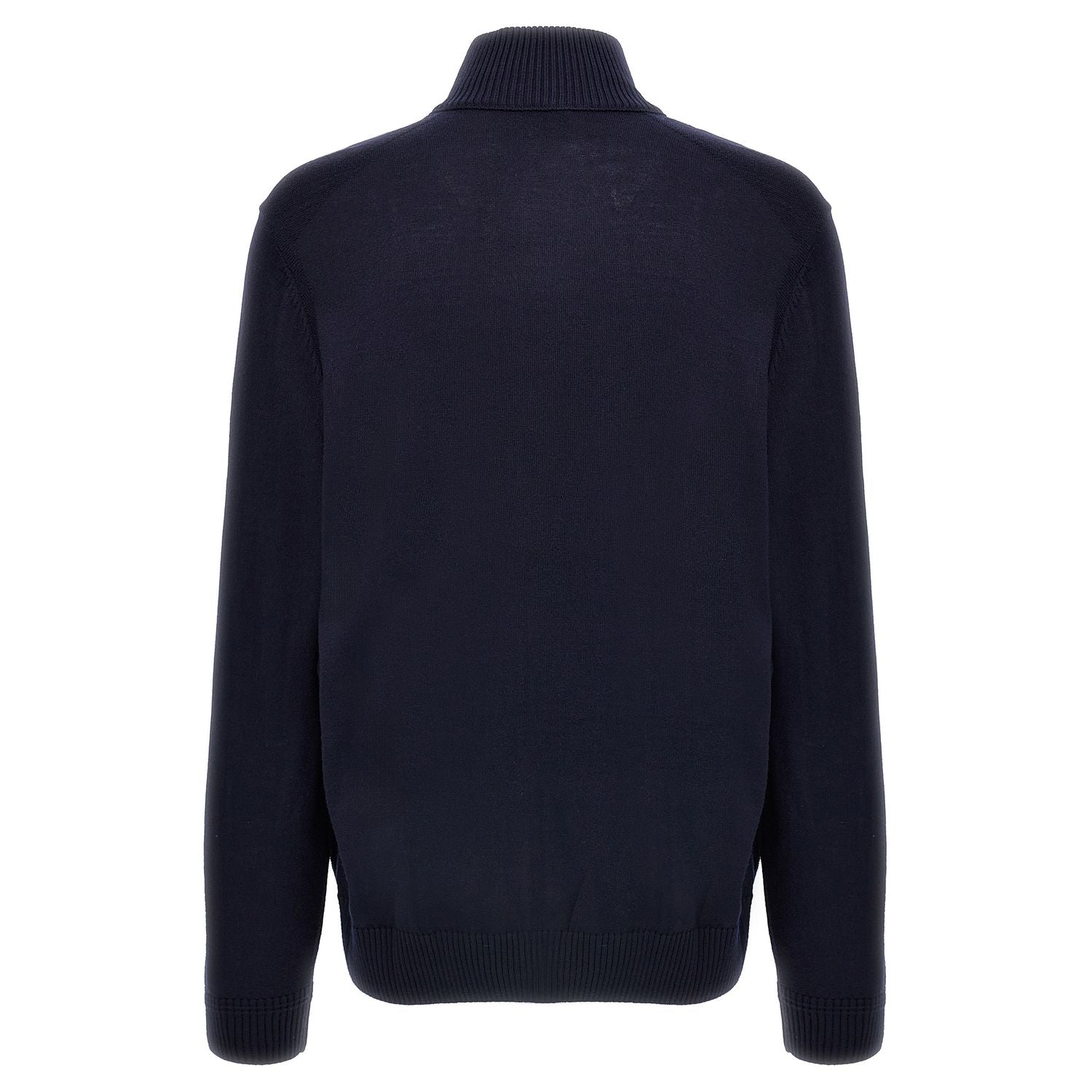 Hugo Boss Blue Wool Cardigan