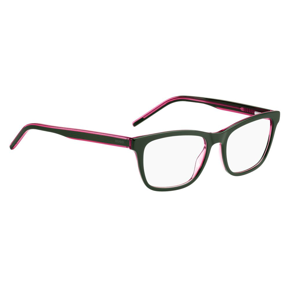 Hugo Boss Green Acetate Frames for women, model HG1250IWBF217, with measurements 52/17/140mm, featuring elegant green acetate material.