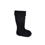 Hunter Black Recycled Polyester Sock for women, fall/winter collection, made from 100% recycled polyester, eco-friendly fashion accessory