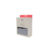 Packaging of Hunter Black Recycled Polyester Sock for women, fall/winter collection, 100% recycled material.