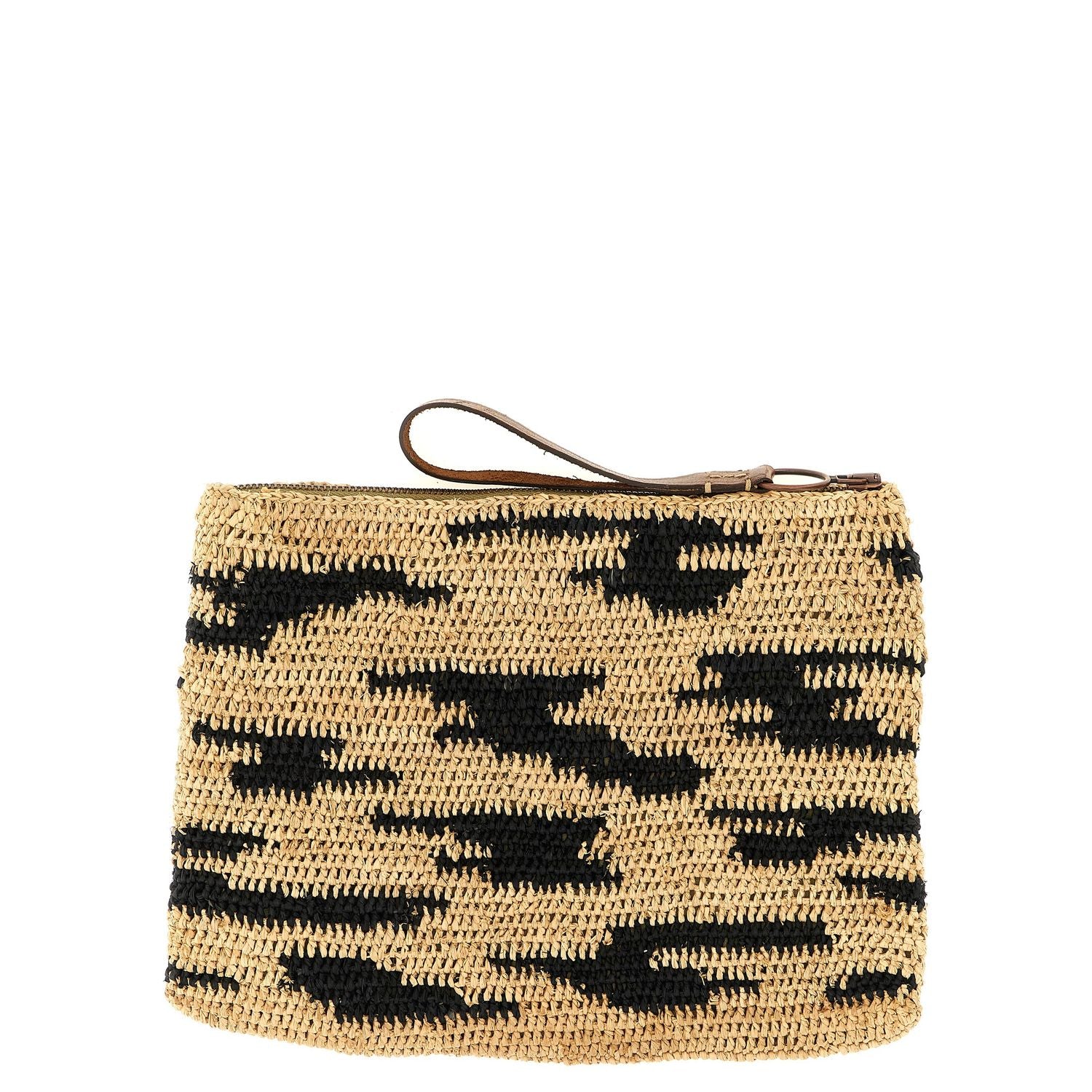 Ibeliv Multicolor Raffia Clutch Bag