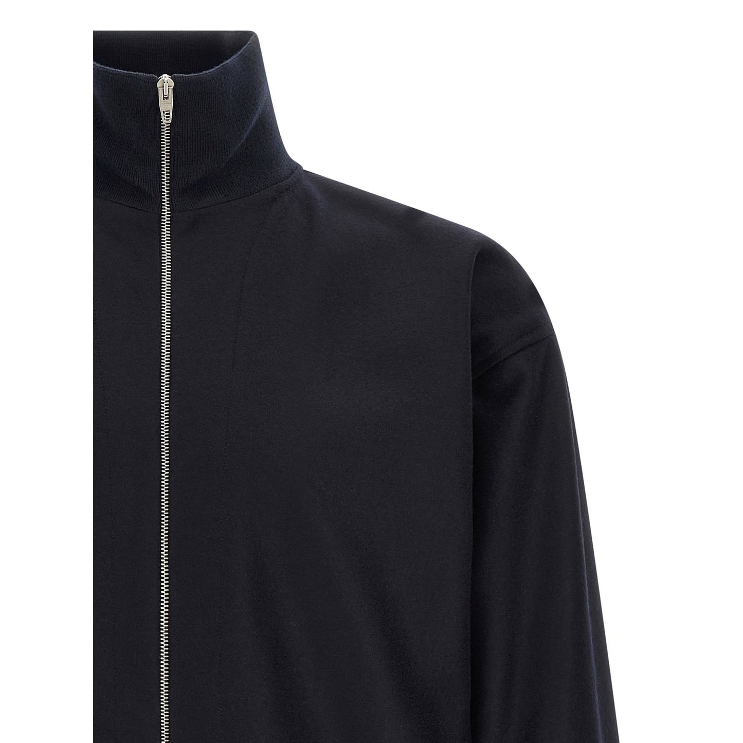 Jil Sander Blue Wool Full-Length Jacket