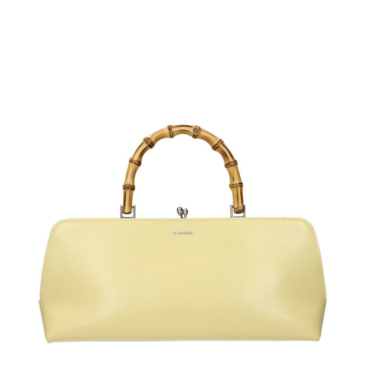 Jil Sander Yellow Leather Handbag
