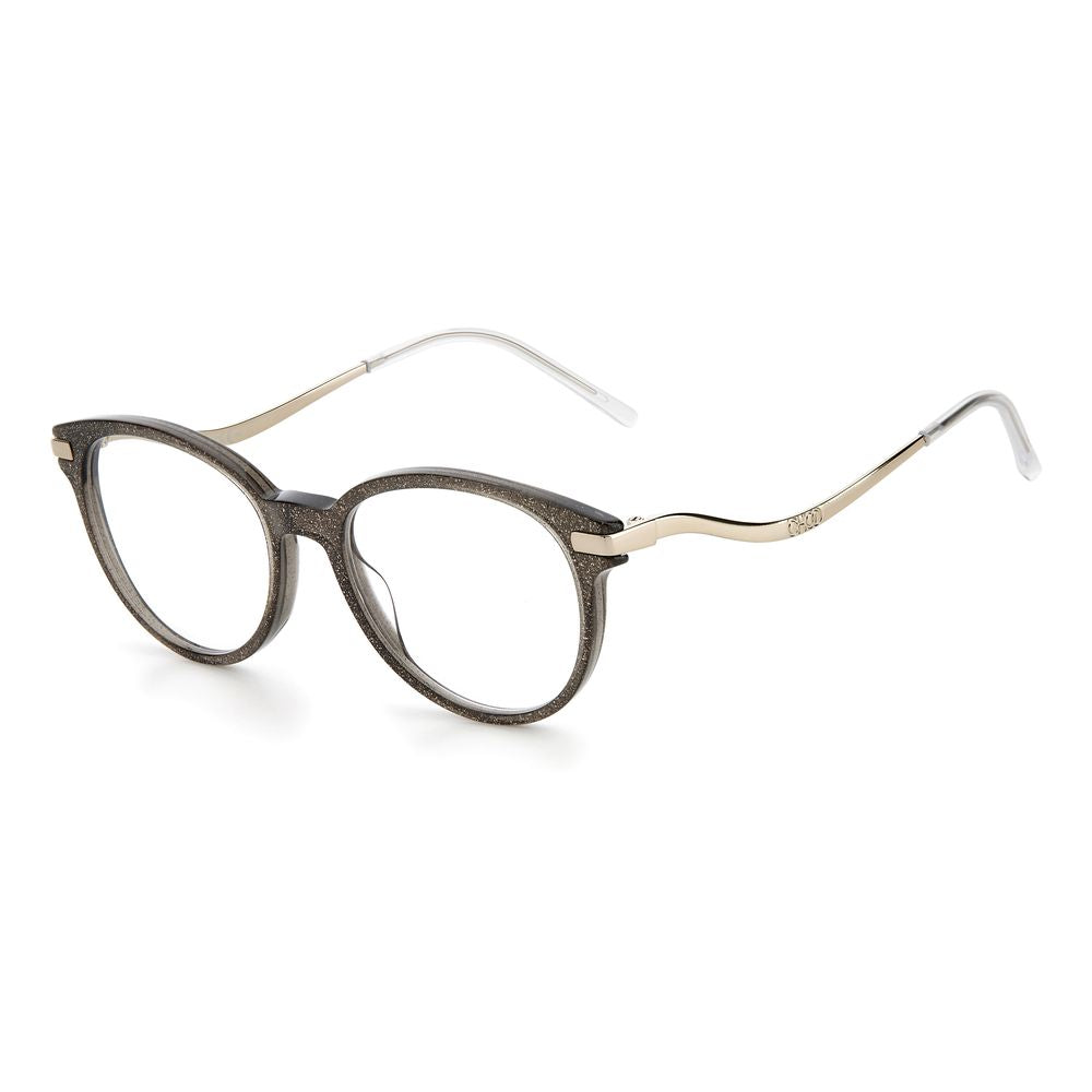 Jimmy Choo Gray Acetate Frames for women, JC280-P4G, with sleek design and comfortable temples, measures 49/17/145mm.