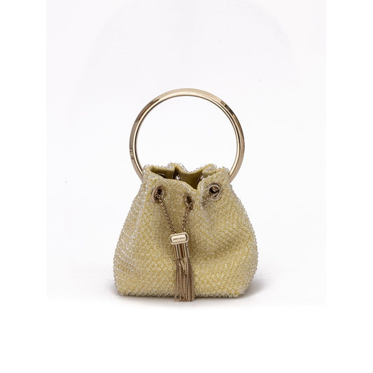 Jimmy Choo Yellow Bon Bon Micro Crystals Bucket